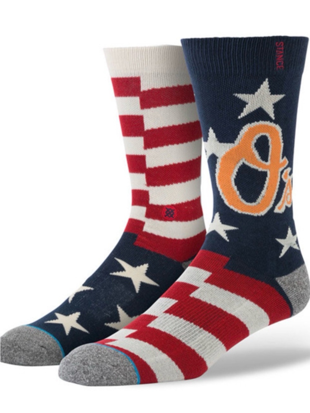 Stance Men's Stars & Stripes - Baltimore Orioles Navy/Red/White/Gray/Orange